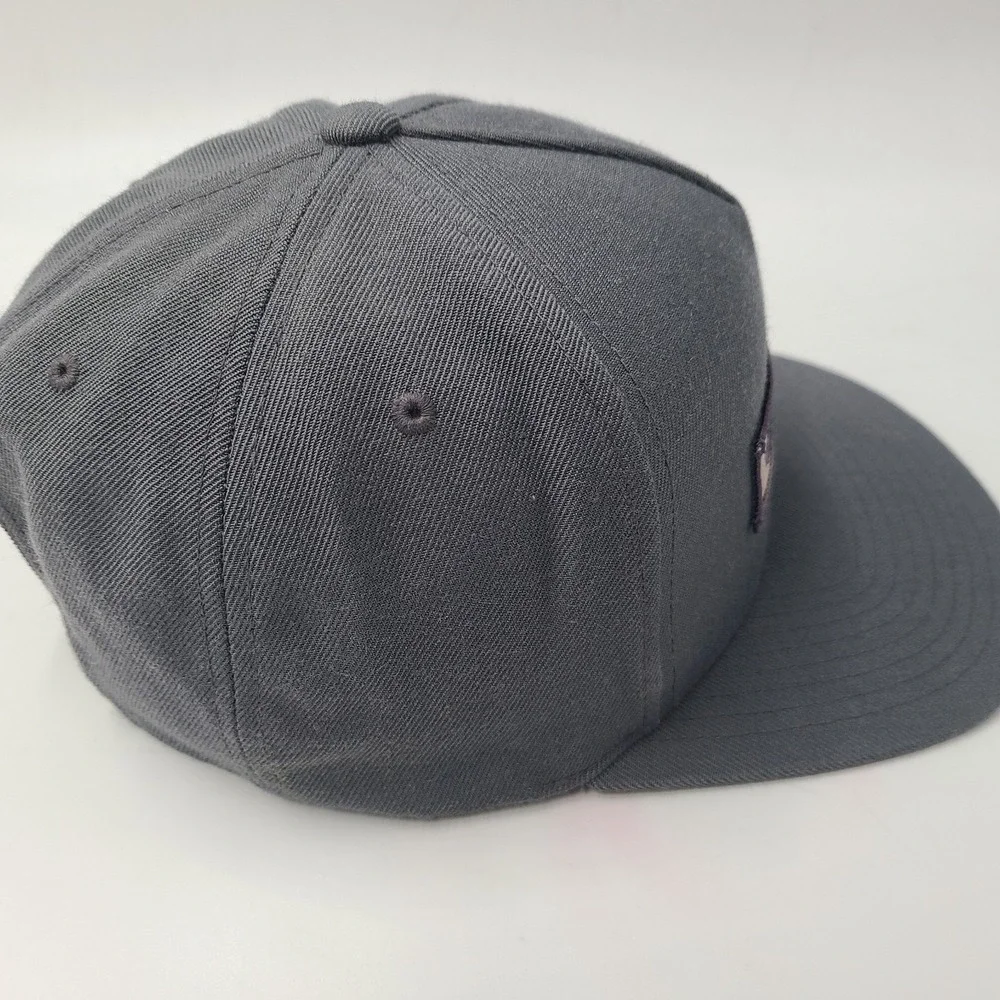 Fly Fishing Hat Snapback Gray Yupoong Wool Blend BMFS Bob Mitchells Fly Shop Men